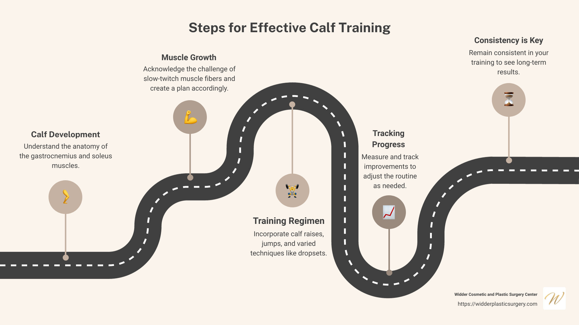 calf training tips - calves before after infographic roadmap-5-steps